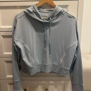 Travis Mathew Light Blue Cropped Hoodie